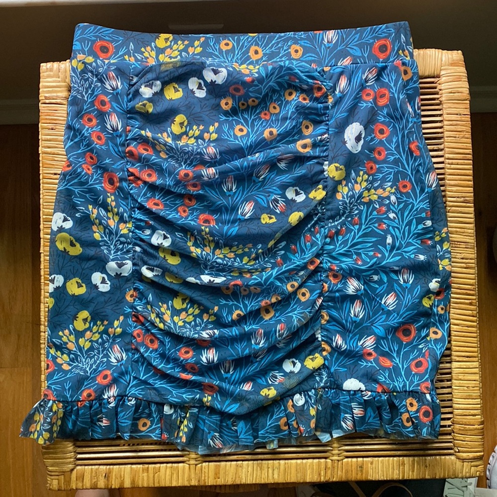 Free people patterned mini skirt